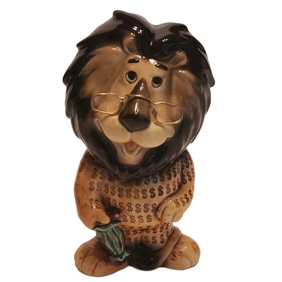 Vtg Lefton Hubert the Lion Harris Savings Bank - Picture 1 of 6